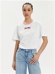 Guess Γυναικείο T-shirt με Διαφάνεια Λευκό