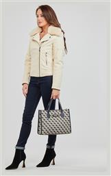 Guess OLIVIA Γυναικείο Biker Jacket Λευκό