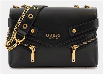 Guess Trissa Convertible Γυναικεία Τσάντα Ώμου Μαύρη