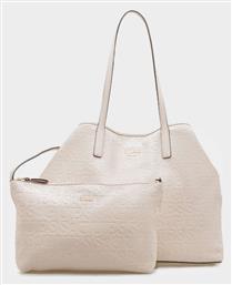 Guess 'vikky Ii' Γυναικεία Τσάντα Tote Χειρός Λευκή