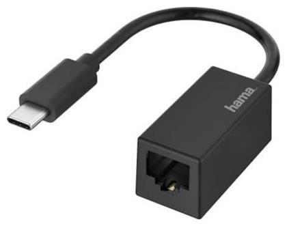 HAMA 00200322 USB-C Αντάπτορας Δικτύου για Ενσύρματη σύνδεση Gigabit Ethernet από το e-shop