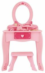 Hape Dresser Table and Stool Girl's Vanity Παιδική Τουαλέτα Ομορφιάς Ροζ από το Plus4u