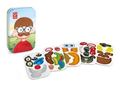 Hape Μαγνητικό Παιχνίδι Κατασκευών Early Explorer Funny Face για Παιδιά 3+ Ετών