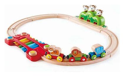 Hape Monkeys Railway Σετ με Τρενάκι από Ξύλο για 1.5+ Ετών από το Moustakas Toys