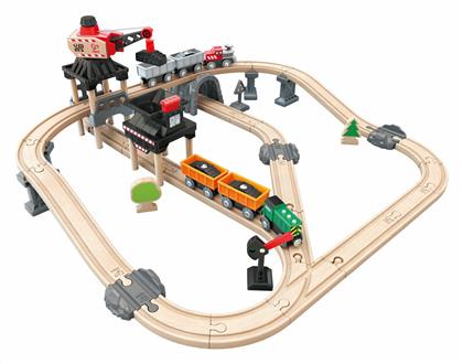 Hape Railway Mining Loader Σετ με Τρενάκι από Ξύλο για 3+ Ετών