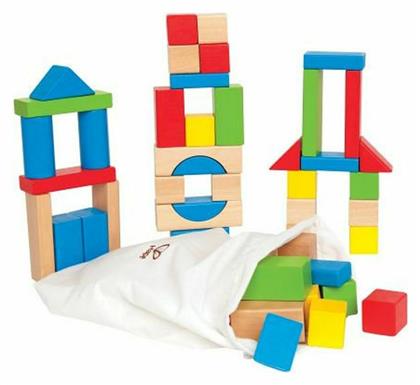 Hape Ξύλινα Τουβλάκια Maple για 1+ Ετών 50τμχ από το Moustakas Toys