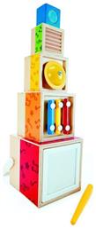 Hape Ξύλινο Σετ Stacking Music για 1.5+ Ετών από το Moustakas Toys