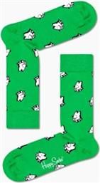 Happy Socks Dog Unisex Κάλτσες με Σχέδια Πράσινες από το Plus4u