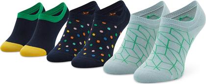 Happy Socks Dot Unisex Κάλτσες Πολύχρωμες 3Pack από το Plus4u