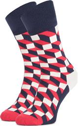 Happy Socks Filled Optic Ανδρικές Κάλτσες με Σχέδια Πολύχρωμες από το Plus4u