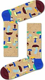 Happy Socks Mushroom Unisex Κάλτσες με Σχέδια Καφέ από το Clodist