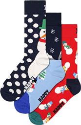 Happy Socks Snowman Κάλτσες Πολύχρωμες 3Pack από το Clodist