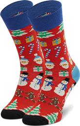 Happy Socks Unisex Χριστουγεννιάτικες Κάλτσες Κόκκινες από το Plus4u