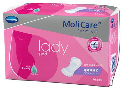 Hartmann Molicare Premium Lady Pad Γυναικείες Σερβιέτες Ακράτειας Κανονικής Ροής 4.5 Σταγόνες 14τμχ από το Pharm24