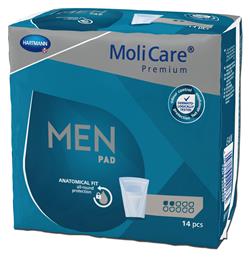 Hartmann MoliCare Premium Men Pad Ανδρικές Σερβιέτες Ακράτειας Ελαφριάς Ροής 2 Σταγόνες 14τμχ