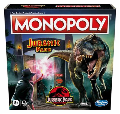 Hasbro Επιτραπέζιο Παιχνίδι Monopoly: Jurassic Park (Ελληνική Έκδοση) για 2-6 Παίκτες 8+ Ετών από το BlablaToys