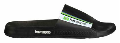 Havaianas Brasil Ανδρικά Slides Μαύρα από το Outletcenter