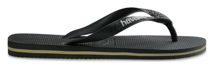 Havaianas Brasil Logo Ανδρικά Flip Flops Χακί από το Parex