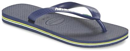 Havaianas Παιδικές Σαγιονάρες Μπλε Brasil Logo