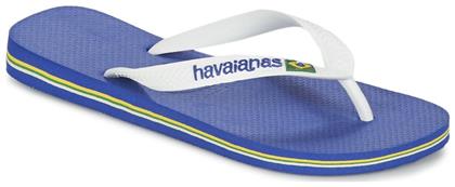 Havaianas Παιδικές Σαγιονάρες Λευκές Brasil Logo από το SerafinoShoes