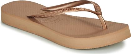 Havaianas Slim Flatform Σαγιονάρες σε Μπεζ Χρώμα από το Cosmossport