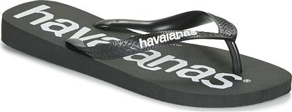 Havaianas Top Logomania Flip Flops σε Μαύρο Χρώμα από το Cosmossport