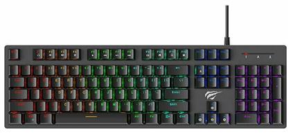 Havit KB858L Gaming Μηχανικό Πληκτρολόγιο με Custom Blue διακόπτες και RGB φωτισμό (Αγγλικό US)