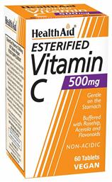 Health Aid Esterified Vitamin C Βιταμίνη για Ενέργεια & Ανοσοποιητικό 500mg 60 ταμπλέτες από το Pharm24