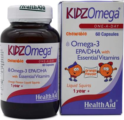 Health Aid KidzOmega 60 μασώμενες ταμπλέτες από το Pharm24