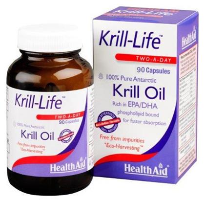 Health Aid Krill Life Two A Day Krill Oil Κατάλληλο για Παιδιά 90 κάψουλες από το Pharm24