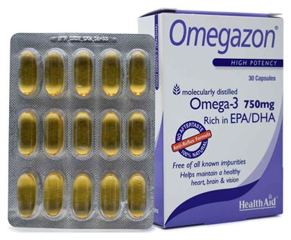 Health Aid Omegazon Ιχθυέλαιο 750mg 30 κάψουλες