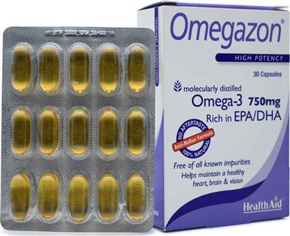 Health Aid Omegazon Omega-3 750mg 30 μαλακές κάψουλες από το Pharm24