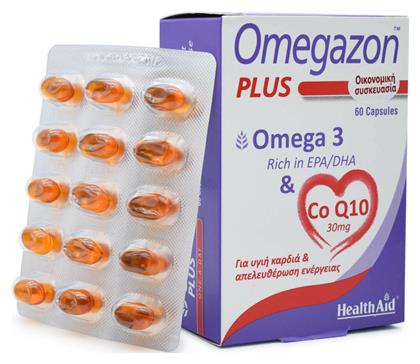 Health Aid Omegazon Plus One A Day Omega 3 & CoQ10 Ιχθυέλαιο 60 κάψουλες