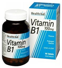 Health Aid Vitamin B1 Βιταμίνη για Ενέργεια 100mg 90 ταμπλέτες