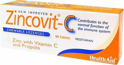Health Aid Zincovit-C Συμπλήρωμα για την Ενίσχυση του Ανοσοποιητικού 60 ταμπλέτες από το Pharm24