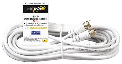 Heitech Satellite Cable F-Connector male - F-Connector male 5m (HEI002140 ST-092-01-000079) από το Public