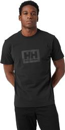 Helly Hansen Αθλητικό Ανδρικό T-shirt Μαύρο με Λογότυπο από το Outletcenter