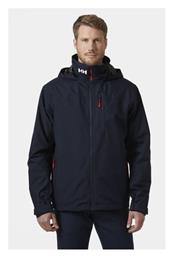 Helly Hansen Crew Ανδρικό Μπουφάν Αδιάβροχο και Αντιανεμικό Navy Μπλε από το Modivo