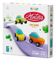 Hey Clay Eco Cars Παιδικός Πηλός Μοντελοποίησης Πολύχρωμος Σετ