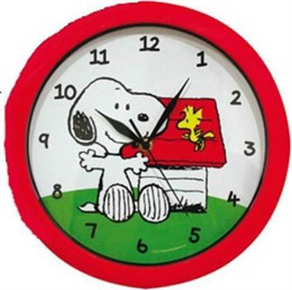 Hollytoon Παιδικό Ρολόι Τοίχου Snoopy Πλαστικό 28εκ. από το GreekBooks