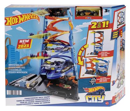 Hot Wheels Πίστα City Transforming Race Tower για 3+ Ετών από το BlablaToys