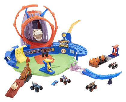 Hot Wheels Πίστα T-Rex Volcano Arena για 4+ Ετών από το Moustakas Toys