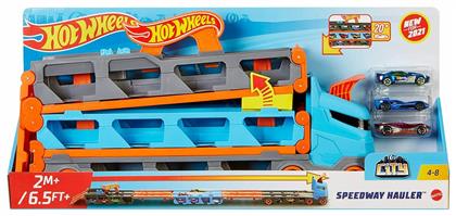 Hot Wheels Σετ με Φορτηγό Speedway Hauler για 4+ Ετών από το BlablaToys