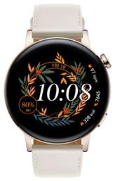 Huawei Watch GT 3 Elegant Stainless Steel 42mm Αδιάβροχο με Παλμογράφο (Λευκό) από το Public