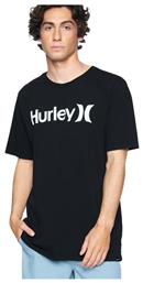 Hurley One And Only Ανδρικό T-shirt Μαύρο με Λογότυπο από το Z-mall