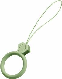 Hurtel Diamond Λουράκι με Δαχτυλίδι για Κινητά Light Green