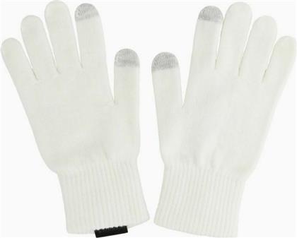 Icepeak Hillboro Λευκά Γυναικεία Πλεκτά Γάντια Αφής από το MybrandShoes
