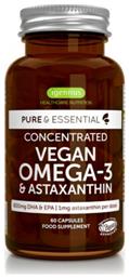 iGennus Pure & Essential Concentrated Vegan Omega-3 & Astaxanthin 600mg 60 κάψουλες από το DealsShop