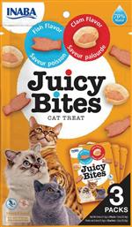 Inaba Juicy Bites Λιχουδιές Σνακ Γάτας με Ψάρι & Αχιβάδα 33.9gr