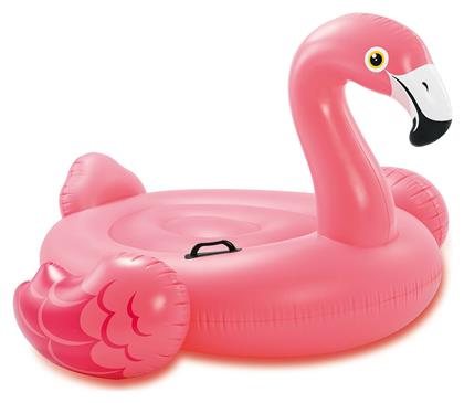 Intex Παιδικό Φουσκωτό Ride On Θαλάσσης Flamingo με Χειρολαβές Ροζ 142εκ.